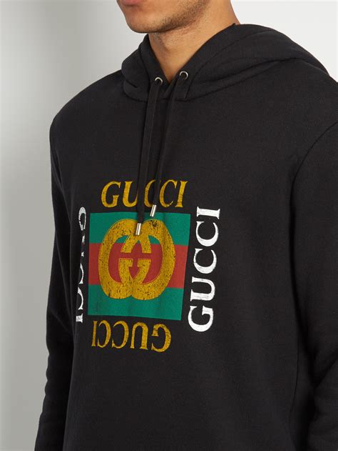 gucci hooded logo print jacket|original Gucci hoodie.